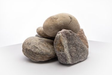 Pierre à Gabion Concassé Grise et Beige de Rivière de Lanaudière